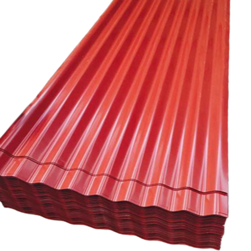 Roof Material HDP Dx51d Dx52D Prepainted Corrugated Metal Sheets PE PVD SMP PPGI Metal Corrugated Trapezoid Steel Roofing Sheet